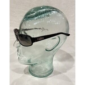 Guess Sunglasses GU 6100 BLKDA-35 Brown Rectangular Frames w/ Blue Brown Lenses